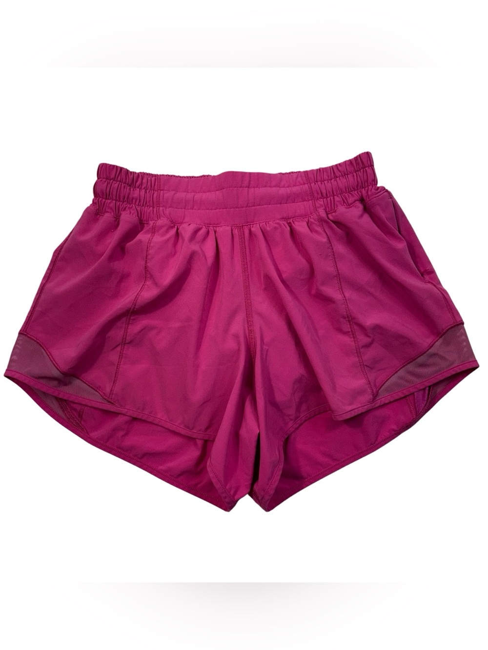 Lululemon Magenta Pink Hotty Hot Athletic Lined Running Shorts 2 7AWBT Gym Run